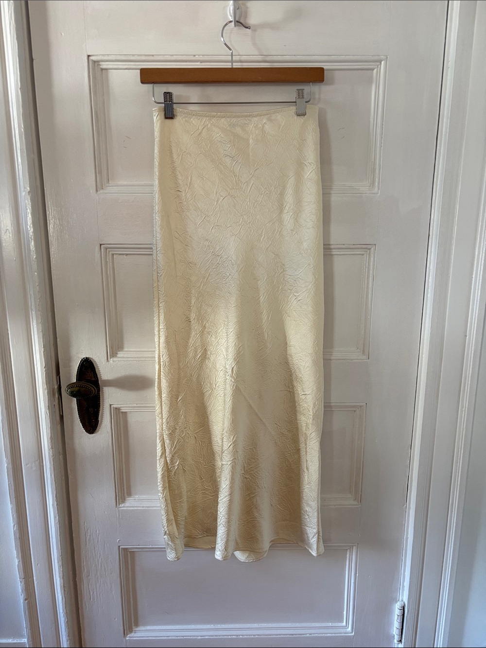 Free People Cream Maxi Skirt